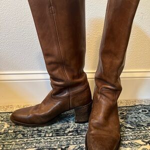 Vintage Frye Leather Brown Boots size 8.5